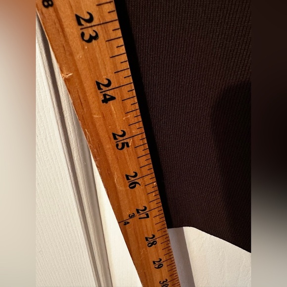 LAUREN RALPH LAUREN PETITE Brown 100% Wool Leather Trim 14P Straight Leg Career - Picture 10 of 13